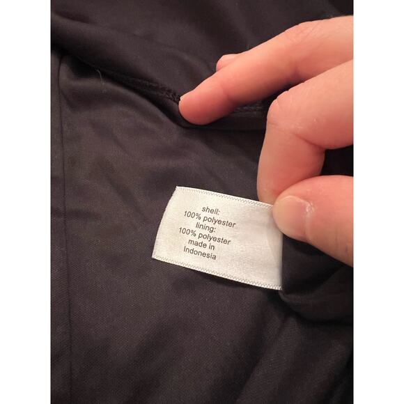 Lane Bryant Women’s Black Textured Polka Dot Tiered Ruffle Long Sleeve Dress 26P - Picture 4 of 10